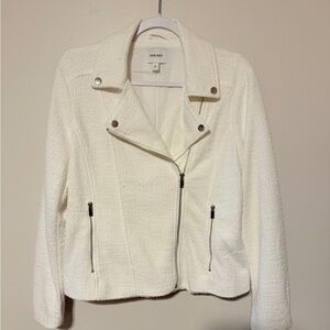 Nine West Women's Cream Textured Blazer